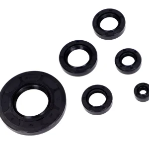 Gratis Versand Wellendichtring Satz 6-teilig schwarz für Honda MT 50, MB 50 Mokick