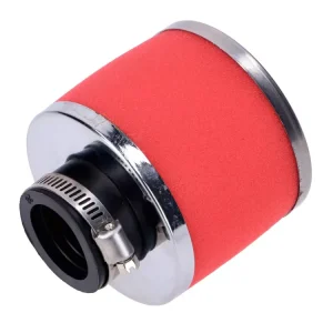 Kracherpreis Luftfilter Powerfilter Schaum 28mm 75mm rot chrom für Puch, Zündapp, Hercules, KTM, DKW, Simson