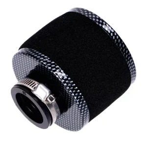 Luftfilter Powerfilter Schaum 28mm 75x80mm Carbon-Look gerade für Puch, Zündapp, Hercules, KTM, DKW, Simson Super-Preis