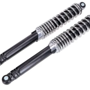 Markenware Stoßdämpfer Satz IMCA Satz 360mm chrom/schwarz 10mm für Puch Monza