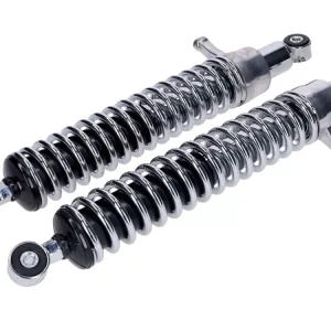 Super-Preis Stoßdämpfer Satz Schmitt 380mm verstellbar chrom für Simson S51, S70, S53, S83
