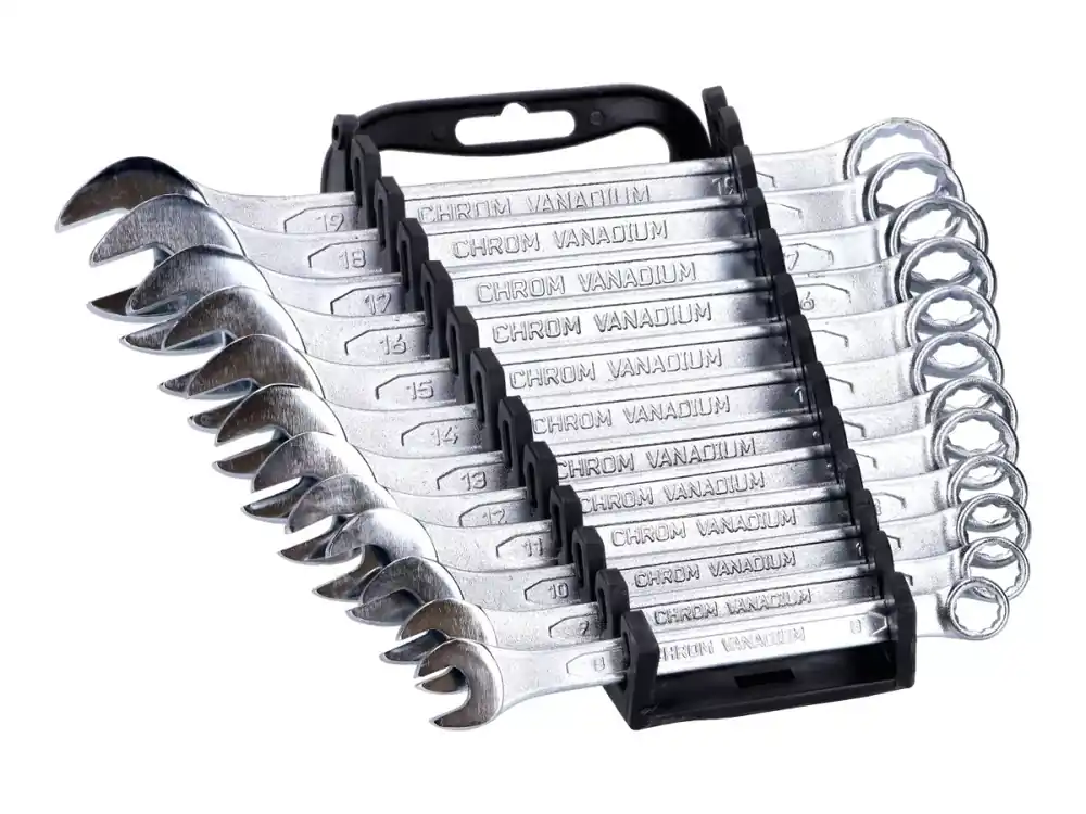 Rabatt Ringmaulschlüssel Satz 12-teilig metrisch 8-19mm