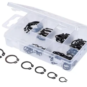 Wellensicherungsringe Sortimentskasten Außenringe 8-19mm 78-teilig Markenware