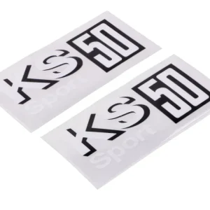Aufkleber Satz KS 50 90x40mm für Zündapp KS 50 Sport Typ 517, 530 Mega-Angebot