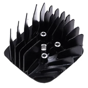 Zylinderkopf schwarz 43mm 45mm Stehbolzenabstand für Yamaha DT 50 MX, RD Mokick Versand Am Gleichen Tag