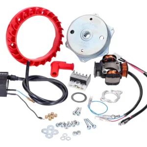 Begrenztes Angebot Zündung Set Malossi Power Upgrade auf 12V 90Watt 4-Spulen für Italjet Pack, Piaggio Bravo, Ciao, Grillo, Si, Superbravo Mofa/Moped