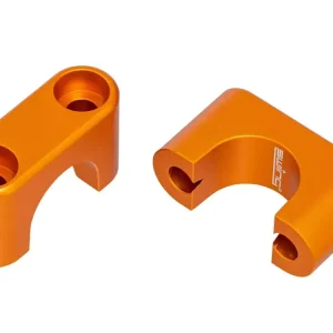 Jetzt Bestellen Lenkerklemmen / Klemmbrücken Set swiing Alu orange für Puch