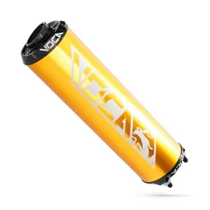 Bestpreis Endschalldämpfer VOCA Alu gold - CNC Endkappe schwarz