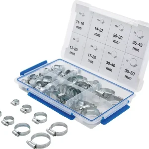 Garantierte Lieferung Schlauchschellen Sortimentskasten 80-teilig