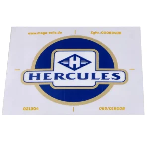 Sonderaktion Aufkleber Tank Dekor Schriftzug für Hercules K 125, 180 BW