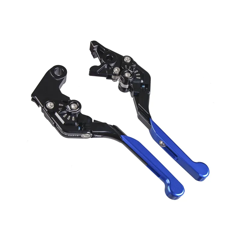 Super-Preis PUIG Bremshebel + Kupplungshebel Set v3 lang blau (für: Aprilia SL 750 Shiver RA 07-14 )