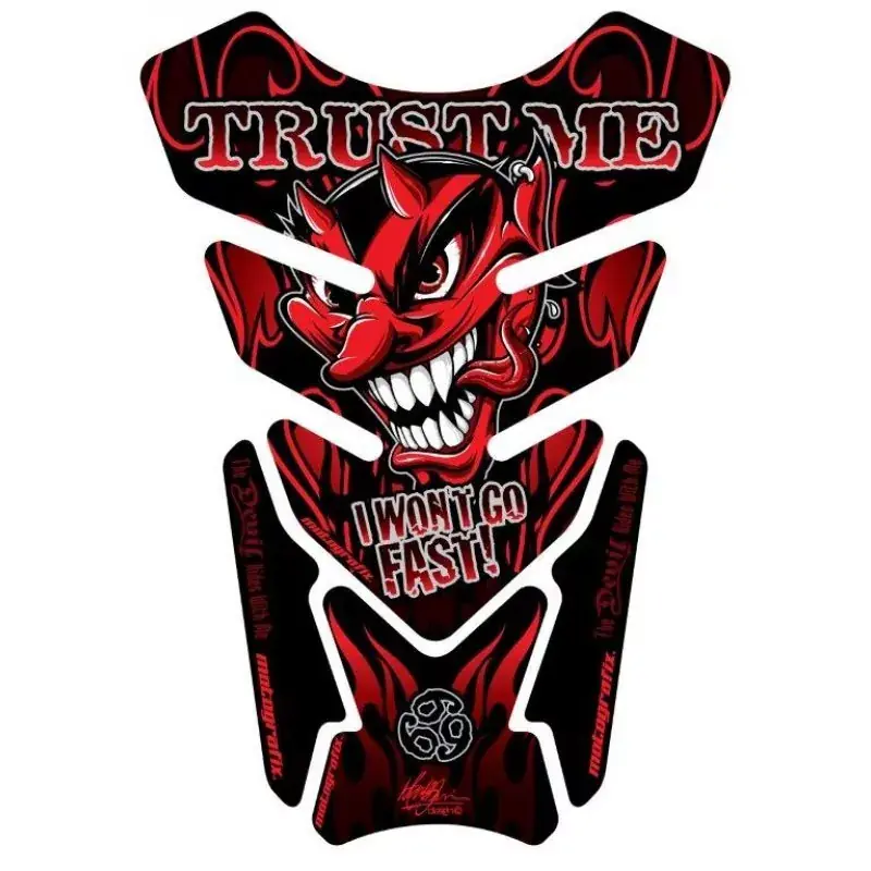 Super-Preis Motografix 3D Gel Tank Pad Protector Rot/Schwarz ST079R