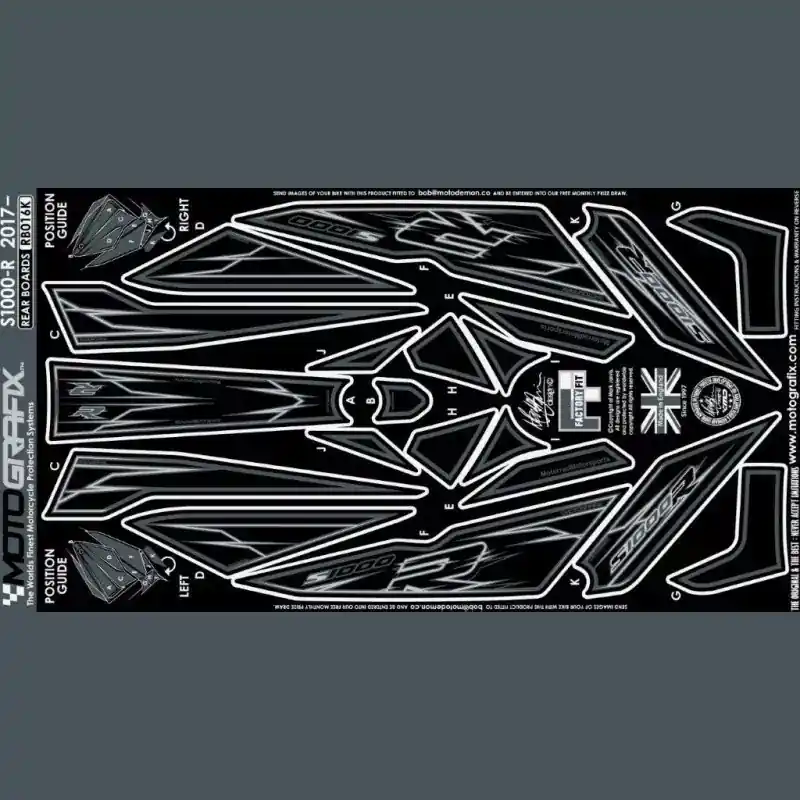 Super-Preis Motografix Steinschlagschutz hinten passend für BMW S 1000 R 2017