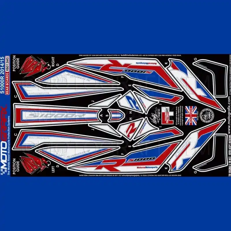 Finale Aktion Motografix Steinschlagschutz hinten passend für BMW S 1000 R 2014-2016