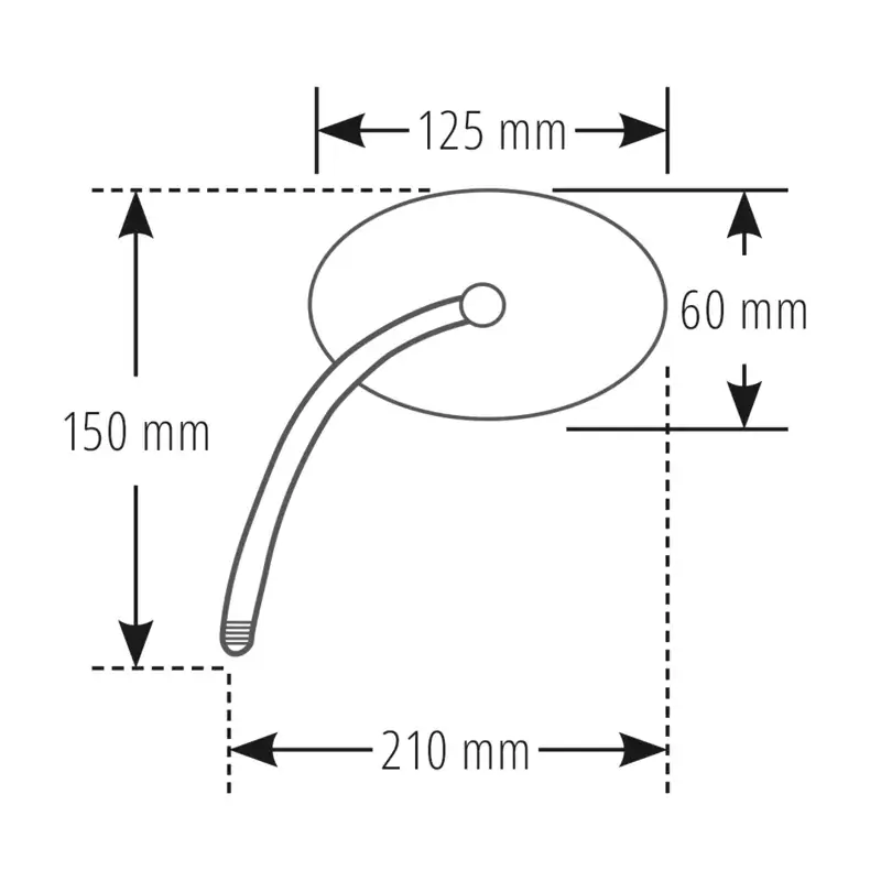 Sonderaktion SHIN YO Spiegel Schwarz Oval (Paar)