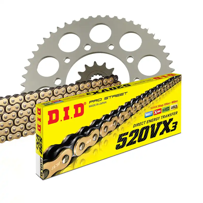 DID Kettenkit (für: Honda XL 250 R 84-88 ) 520 VX3 Versand Am Gleichen Tag
