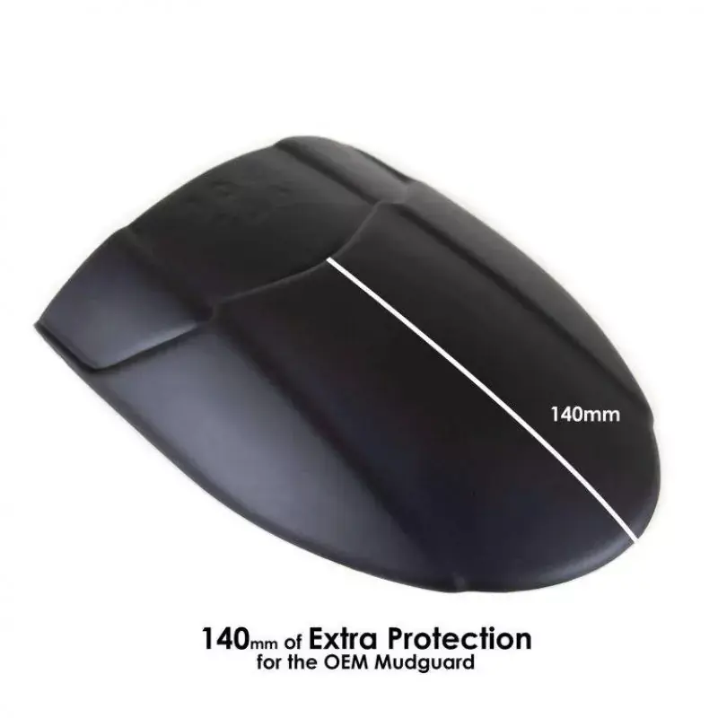 Pyramid Hinterradabdeckung Verlängerung Schwarz Matt passend für KTM Duke 690 / 690 R ab 2012 Kostenfreie Lieferung