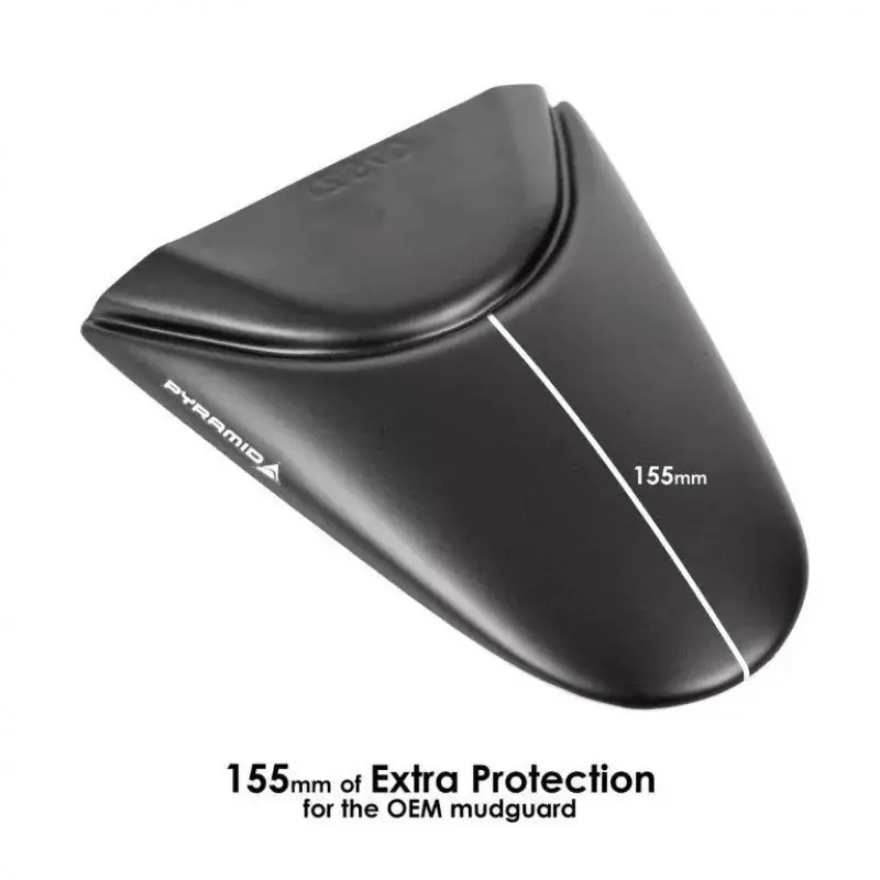 Garantierte Lieferung Pyramid Hinterradabdeckung Verlängerung Schwarz Matt passend für Ducati Multistrada V4 2021-2023