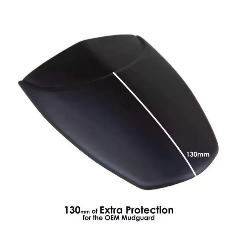 Pyramid Hinterradabdeckung Verlängerung Schwarz Matt passend für Kawasaki Z 400 / Ninja 400 / Z 500 / Ninja 500 Ausverkauf