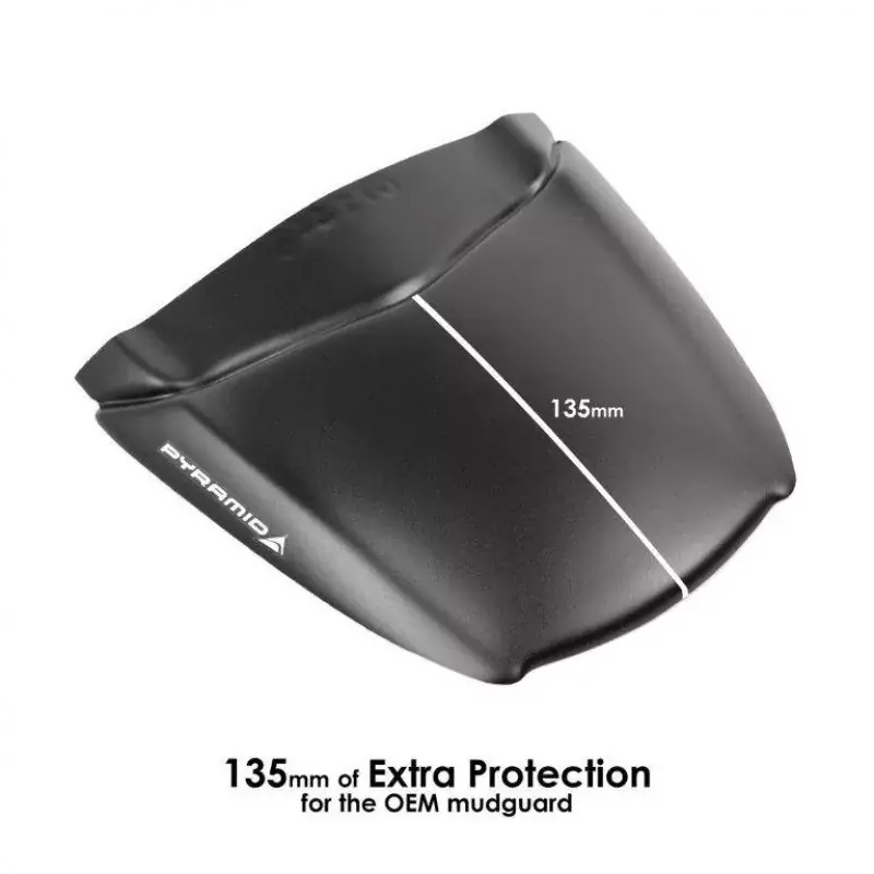 Pyramid Hinterradabdeckung Verlängerung Schwarz Matt passend für Yamaha MT-10 / SP / Niken Must-Have