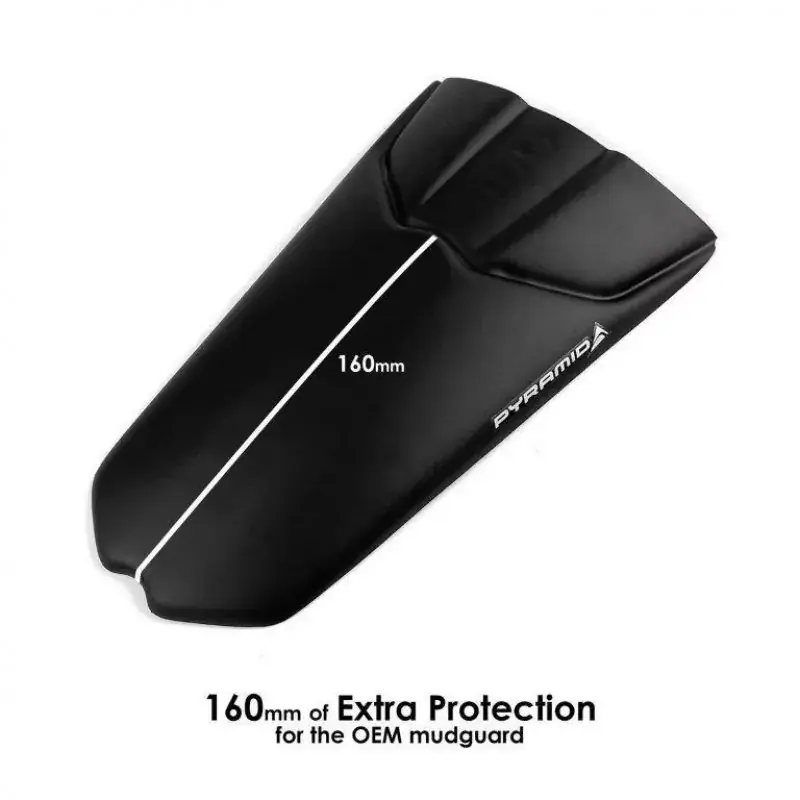 Neue Kollektion Pyramid Hinterradabdeckung Verlängerung Schwarz Matt passend für Triumph Speed Triple 1200