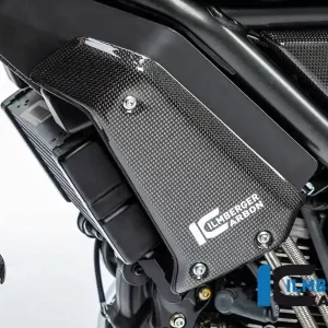 Begrenztes Angebot Ilmberger Carbon Wasserkühlerabdeckung links glänzend passend für Ducati Scrambler 1100