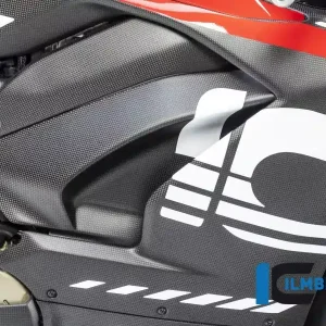 Ilmberger Carbon Abdeckung unterm Rahmen rechts matt passend für Ducati Panigale V4 / V4S ab 2018 Neue Kollektion