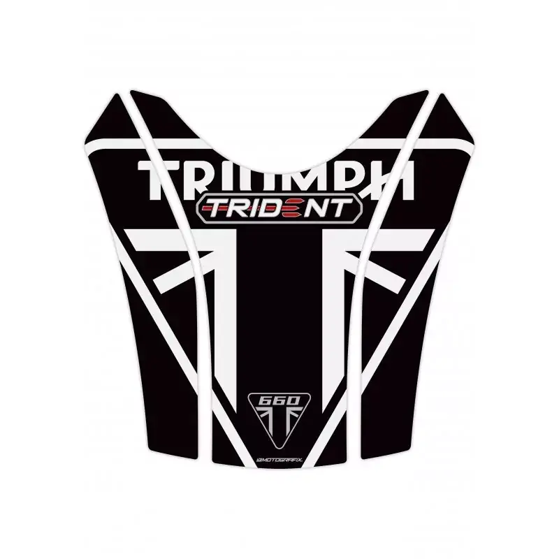 Motografix 3D Gel Tank Pad Protector passend für Triumph TRIDENT 660 Schneller Versand