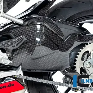 Geprüft Ilmberger Carbon Schwingenabdeckung passend für Ducati Streetfighter V2 2022-