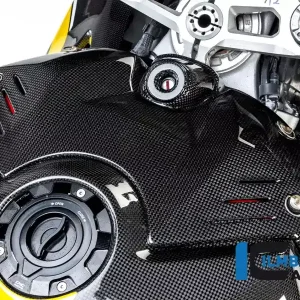 Preiswert Ilmberger Carbon Tankabdeckung oben mit Zündungsdeckel glänzend passend für Ducati Panigale V4 / V4S / V4R ab 2019