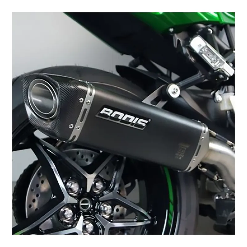 Bodis Auspuff V4-M-GE Slip-On Edelstahl schwarz KN1000SX-002 Expressversand