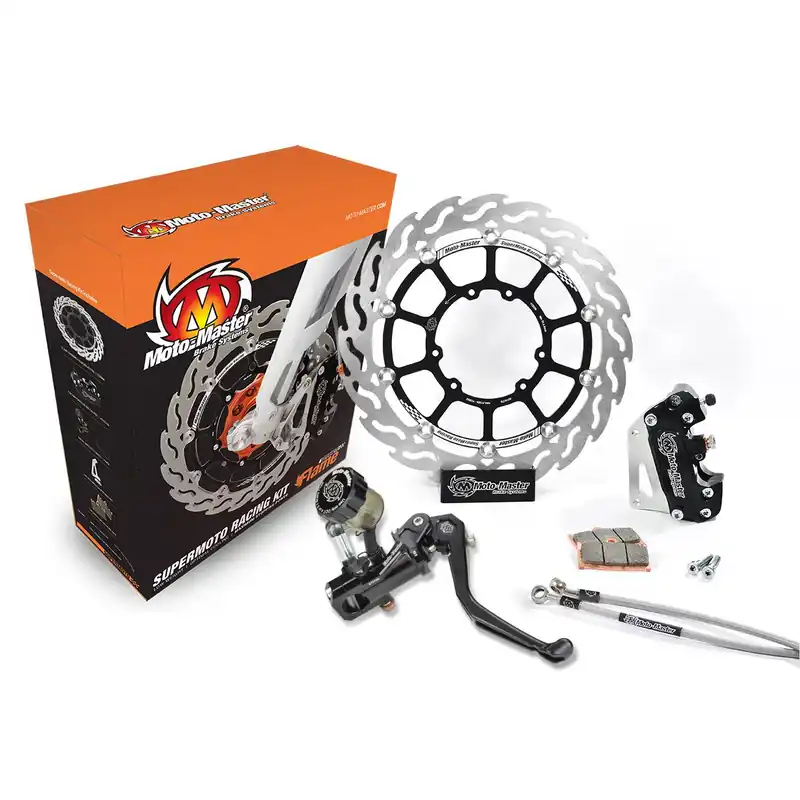 Moto-Master Supermoto Kit 300 Flame Bremsscheibe Bremssattel Bremspumpe 313100R Letzte Chance
