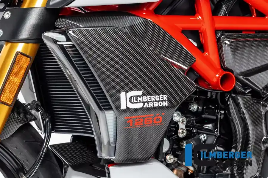 Ilmberger Carbon Wasserkühlerverkleidung links passend für Ducati Diavel 1260 Markenprodukt