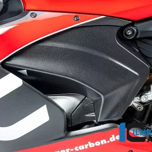 Ilmberger Carbon Abdeckung unterm Rahmen links matt passend für Ducati Panigale V2 Preis Gesenkt