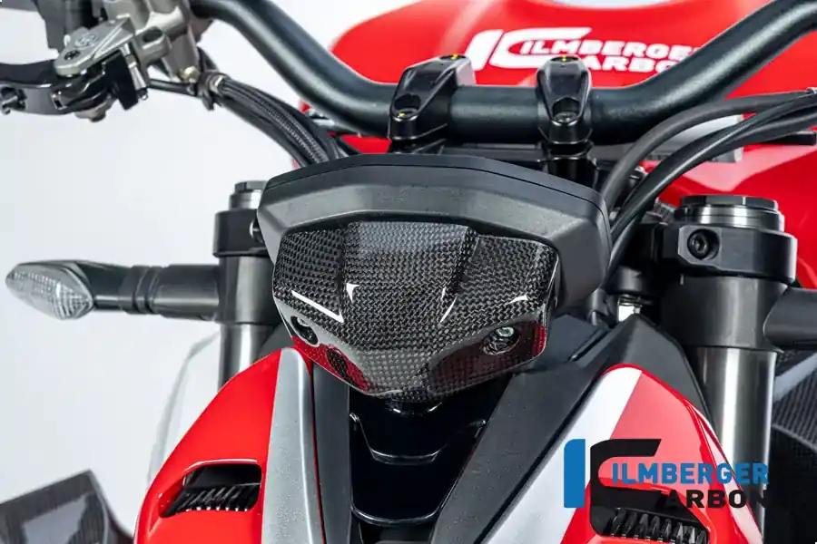 Ilmberger Carbon Instrumentenabdeckung glänzend passend für Ducati Streetfighter V2 2022- Preisreduziert